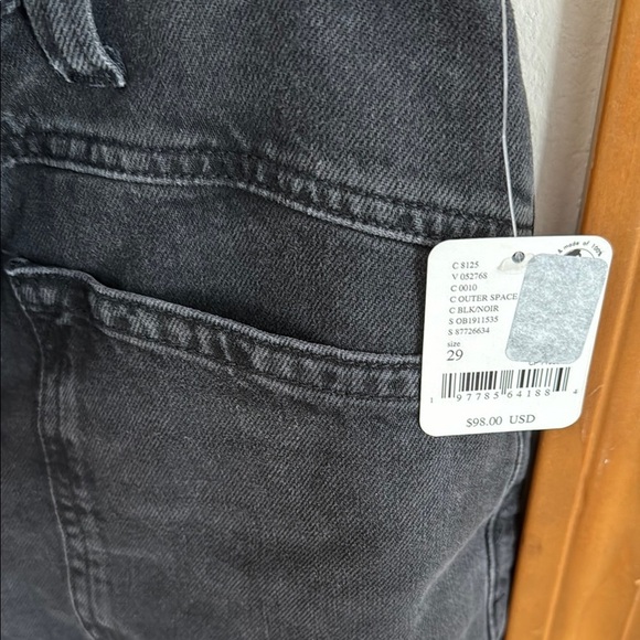 We The Free Black Jean Shorts High-Waisted Distressed - Picture 8 of 10